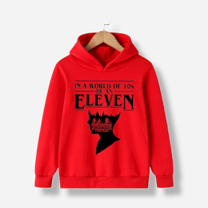 In a World of 10s be an Eleven Hoodie — Stranger Things kids merch by Dripaku
