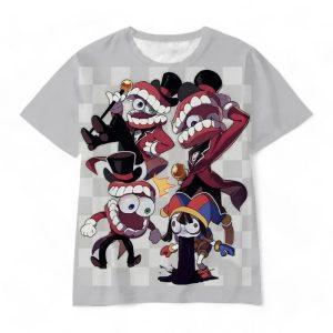 Caine & Pomni T-Shirt — TADC kids merch by Dripaku