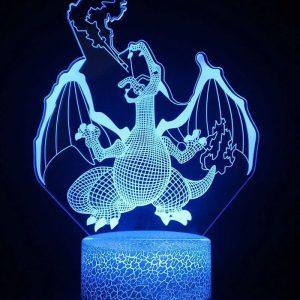 Charizard 3D Lamp — Pokémon kids merch by Dripaku