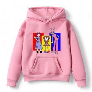 Digital Circus Hoodie #2 side view — TADC kids merch