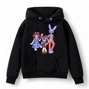 Digital Circus Hoodie side view — TADC kids merch