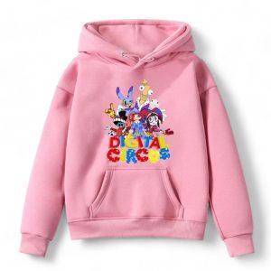 Digital Circus Hoodie #3 side view — TADC kids merch