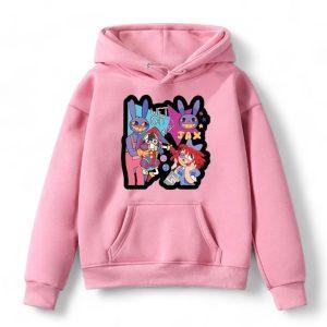 Digital Circus Hoodie #4 side view — TADC kids merch