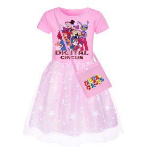 Digital Circus Lace Dress — TADC kids merch by Dripaku