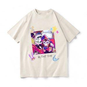 My First Day Pomni Tshirt — TADC kids merch by Dripaku
