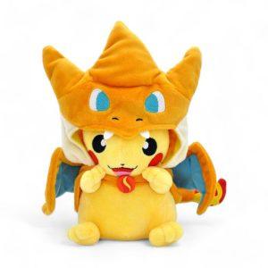 Pikachu Plush Mega Charizard Y side view — Pokémon kids merch