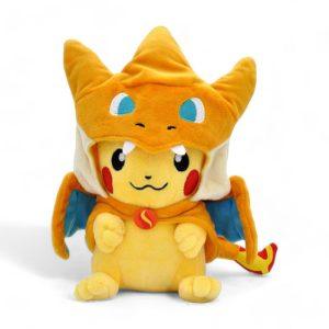 Pikachu Plush Mega Charizard Y — Pokémon kids merch by Dripaku