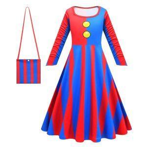 Pomni Dress for Kids — Amazing Digital Circus TADC kids merch by Dripaku