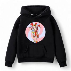 Pomni Hoodie #3 side view — TADC kids merch