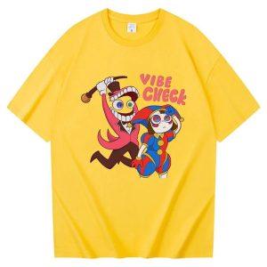Vibe Check Caine & Pomni Tshirt — TADC kids merch by Dripaku