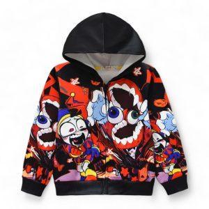 Digital Circus Zip-up Hoodie — anime kids merch by Dripaku