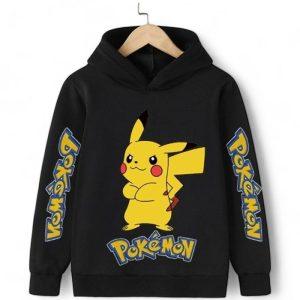 Pikachu Hoodie for Kids detail — Pokémon merch for kids