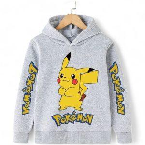 Pikachu Hoodie for Kids detail — Pokémon merch for kids