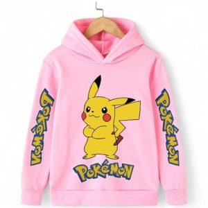 Pikachu Hoodie for Kids detail — Pokémon merch for kids